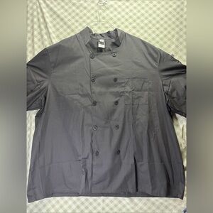 Chef Coat NWT Size 4XL Granite 5-Star Chef Apparel by White Swan Short Sleeve